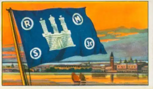 Sammelbild Reedereiflaggen der Welthandelsflotte Nr. 113, Reederei Rob. M. Sloman & Co.