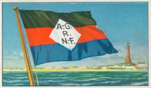 Sammelbild Reedereiflaggen der Welthandelsflotte Nr. 3, Reederei Norden-Frisia, Norderney
