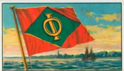 Sammelbild Reedereiflaggen der Welthandelsflotte Nr. 58, Hermann Otto Ippen, Stettin