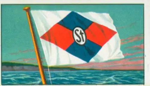 Sammelbild Reedereiflaggen der Welthandelsflotte Nr. 96, Rabien & Stadtlander, Bremen