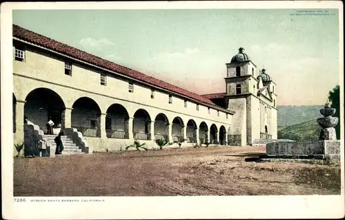 Ak Santa Barbara Kalifornien USA, Santa Barbara Mission