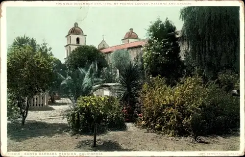 Ak Santa Barbara Kalifornien USA, Mission Santa Barbara