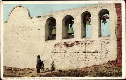 Ak San Juan Capistrano Kalifornien USA, The Old Bells, Mission