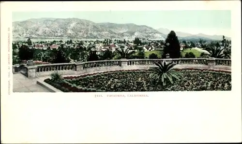 Ak Pasadena, Kalifornien, USA, Panorama