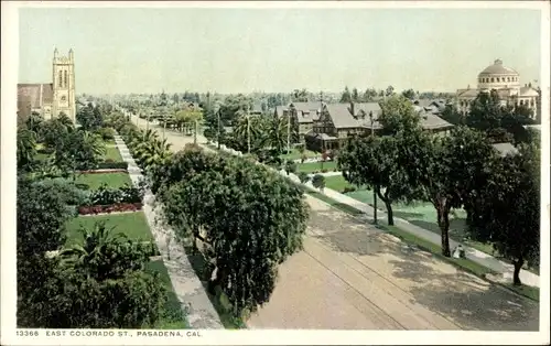 Ak Pasadena, Kalifornien, USA, East Colorado Street