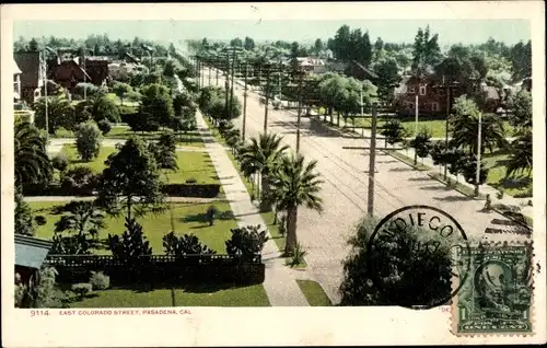 Ak Pasadena, Kalifornien, USA, East Colorado Street