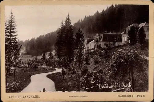 Kabinett Foto Mariánské Lázně Marienbad Reg. Karlsbad, Waldmühl-Park