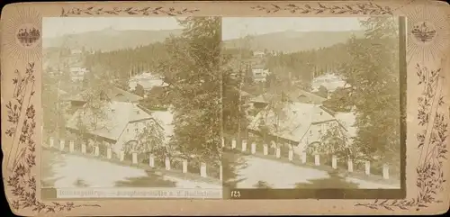 Stereo Foto Szklarska Poręba Schreiberhau Riesengebirge Schlesien, Josephinenhütte