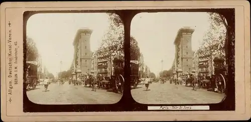 Stereo Foto Paris X, St. Denis Tor, Porte St. Denis