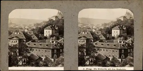 Stereo Foto Praha Prag, Kleinseite, Hradschin