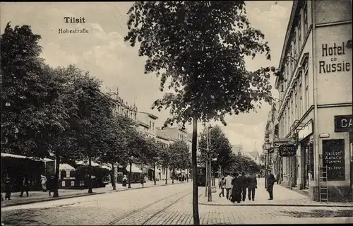 Ak Tilsit Sowetsk Kaliningrad Ostpreußen, Hohestraße, Hotel de Russie