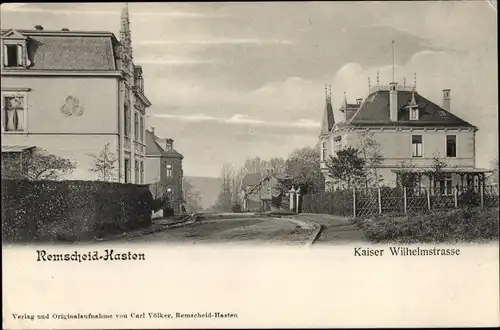 Ak Hasten Remscheid im Bergischen Land, Kaiser Wilhelm Straße