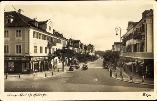 Ak Františkovy Lázně Franzensbad Reg. Karlsbad, Goethestraße, Drogerie Karl Knittel