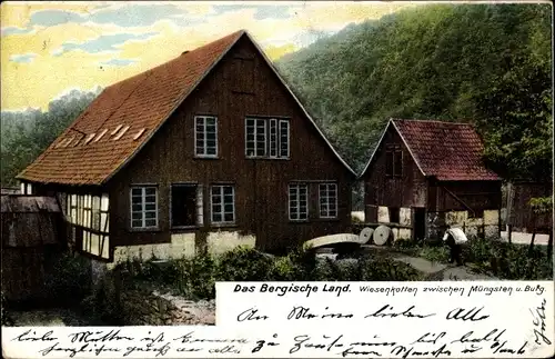 Ak Wiesenkotten Solingen im Bergischen Land, Wassermühle