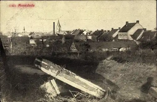 Ak Moorslede Westflandern, Ortsansicht, Kirche