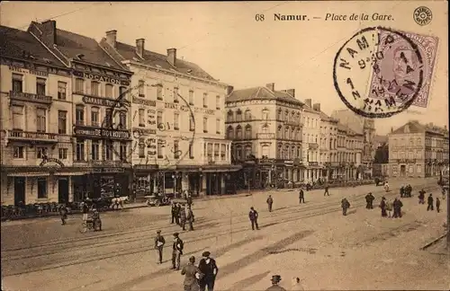 Ak Namur Wallonien, Place de la Gare