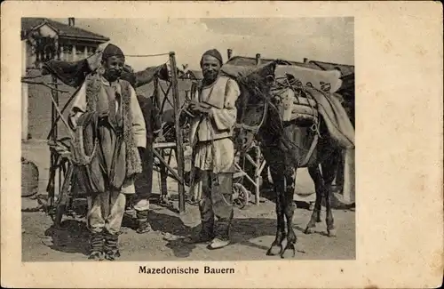 Ak Mazedonische Bauern