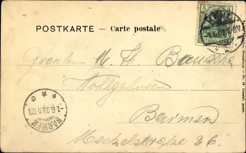 Ak Badische Volkstrachten, Gruß aus dem Hanauerland