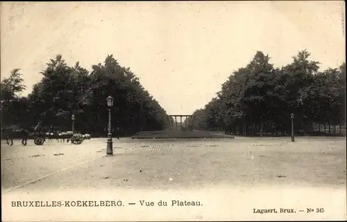 Ak Koekelberg Brüssel Belgien, Blick vom Plateau