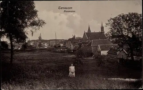 Ak Terneuzen Zeeland Niederlande, Panorama