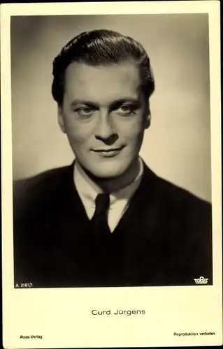 Ak Schauspieler Curd Jürgens, Portrait