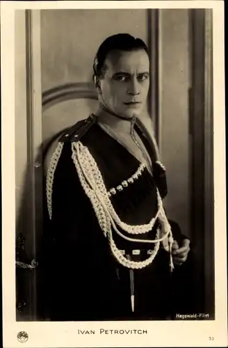 Ak Schauspieler Ivan Petrovich, Portrait in Uniform, Der Orlow