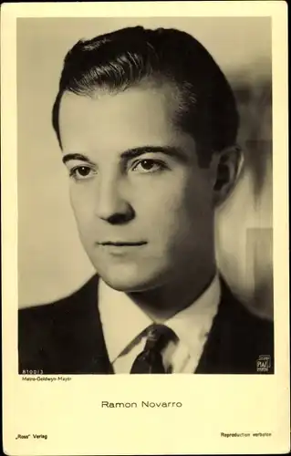 Ak Schauspieler Ramon Novarro, Portrait