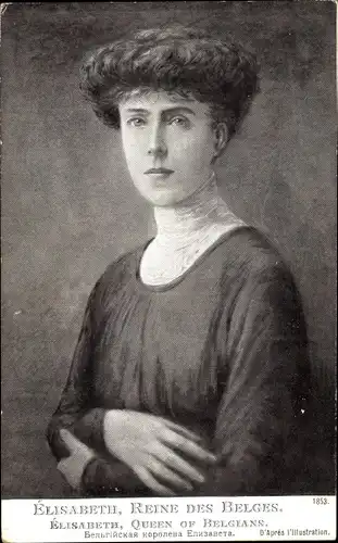 Ak Elisabeth, Königin von Belgien
