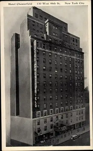 Ak New York City USA, Hotel Chesterfield