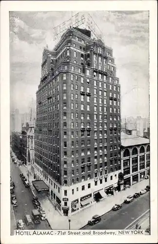 Ak New York City USA, Hotel Alamac, 71st Street, Broadway