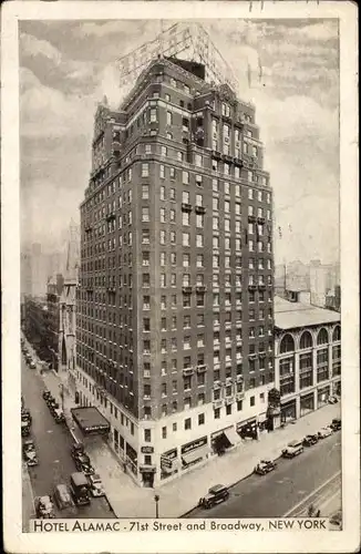 Ak New York City USA, Hotel Alamac, 71st Street, Broadway