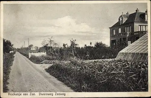 Ak Rockanje aan Zee Südholland Niederlande, Dwarsweg Zeeweg