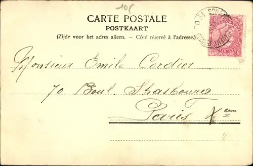 Ak Linkebeek Flämisch Brabant, L'Entree du chateau de Linkebeek