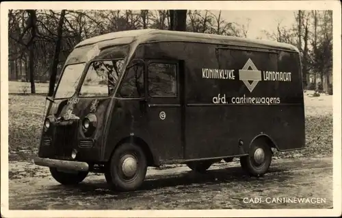 Ak Cadi Cantinewagen, Koninklijke Landmacht, afd. Kantinenwagen, Transport