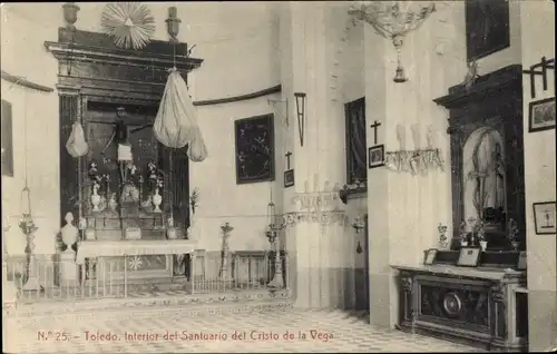 Ak Toledo Kastilien La Mancha Spanien, Heiligtum von Cristo de la Vega