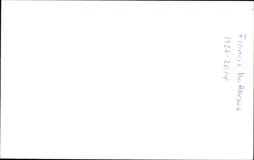 Ak Schauspieler Francis Matthews, Portrait, Autogramm