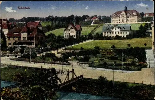 Ak Döbeln in Sachsen, Teilansicht