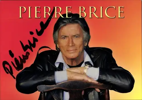 Ak Schauspieler Pierre Brice, Portrait, Autogramm