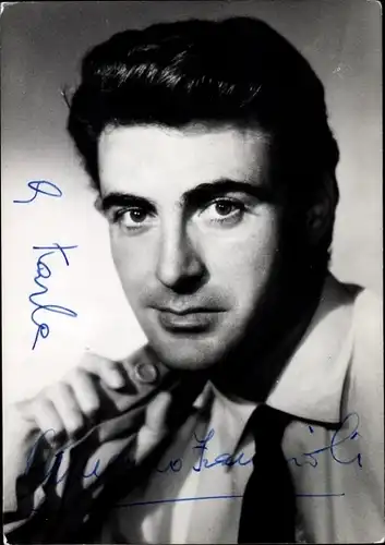Foto Ak Schauspieler Armando Francioli, Portrait, Autogramm