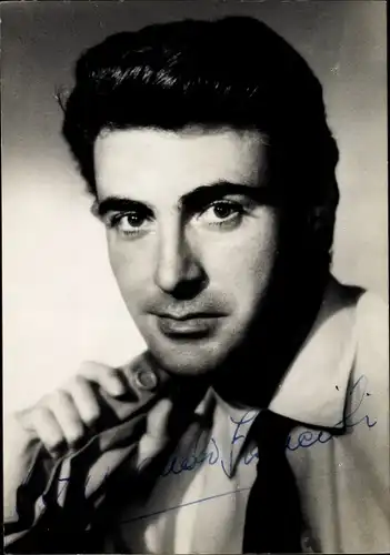 Foto Ak Schauspieler Armando Francioli, Portrait, Autogramm