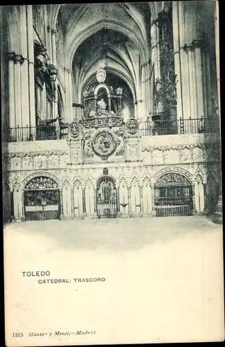 Ak Toledo Kastilien La Mancha Spanien, Kathedrale, Retrochor