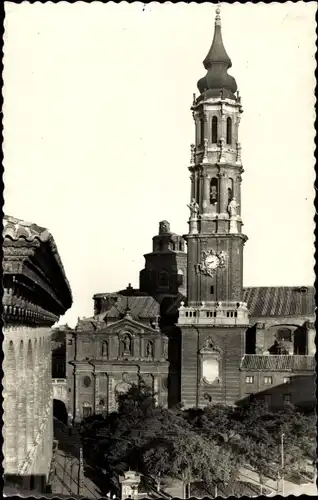 Ak Zaragoza Saragossa Aragonien, Kathedrale von La Seo