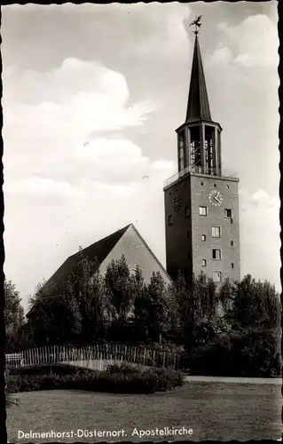 Ak Düsternort Delmenhorst in Oldenburg, Apostelkirche