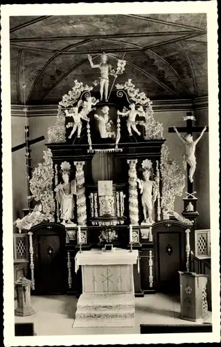 Ak Heersum Holle in Niedersachsen, ev. luth. Kirche, Altar