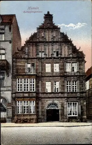 Ak Hameln an der Weser Niedersachsen, Rattenfängerhaus
