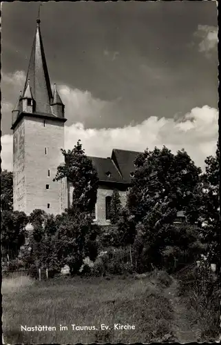 Ak Nastätten im Taunus, ev. Kirche