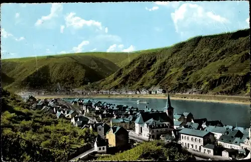 Ak Kestert am Rhein, Ortsansicht, Kirchturm, Panorama