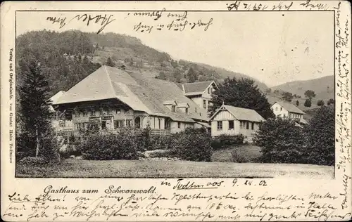 Ak Todtmoos im Schwarzwald, Gasthaus zum Schwarzwald