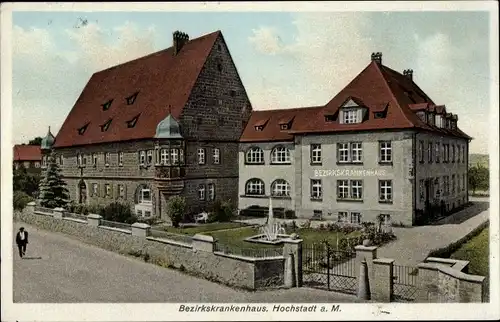 Ak Hochstadt am Main, Bezirkskrankenhaus