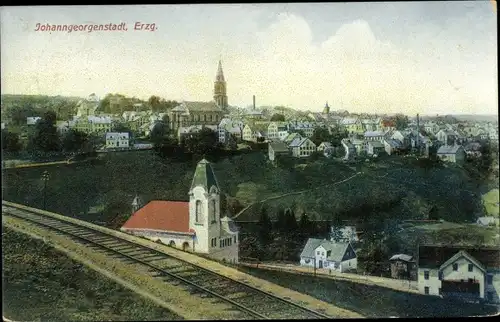 Ak Johanngeorgenstadt im Erzgebirge, Ortsansicht